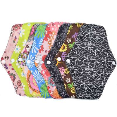 Feminine Woman Girls Bamboo Charcoal Inner Waterproof Washable Napkin Cloth Reusable Sanitary Menstrual Pads